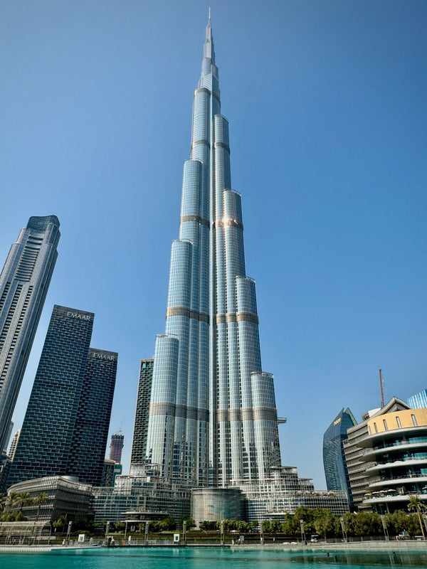 The Burj Khalifa and the Downtown Dubai skyline